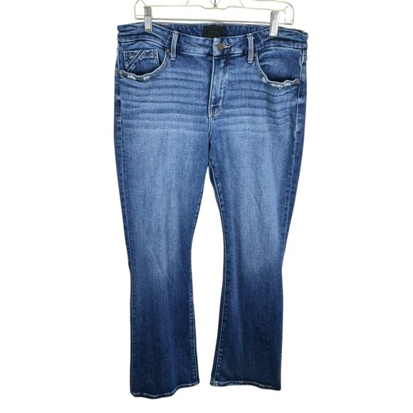 Buckle Black Cotton Blend Medium Wash Mid Rise Fit No. 53 Bootcut Jeans 32 x 34 - Picture 1 of 7